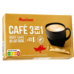 AUCHAN CAFE AU LAIT SUCRE...