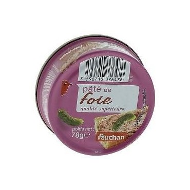 Auchan pâté de foie 78g