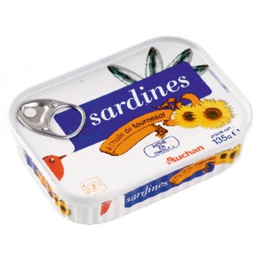 Auchan sardines à l\'huile...