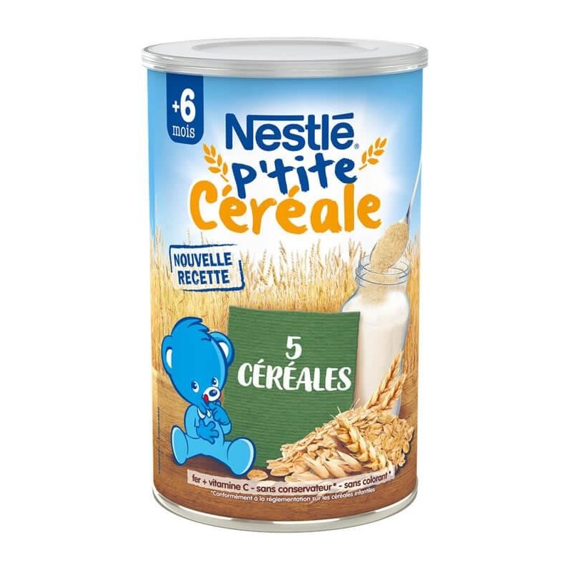 Nestlé p\'tite céréale 5 céréales dès 6 mois 400g