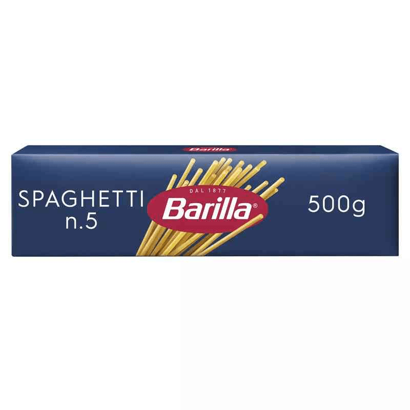 Pâtes spaghetti n°5 BARILLA le paquet de 500 g