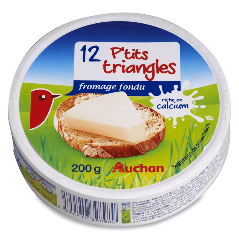 AUCHAN Fromage Fondu 12 Portions 200G
