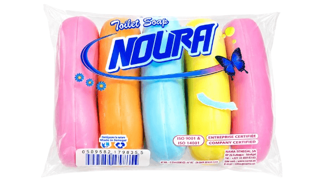 SAVON DE TOILETTE NOURA 60GX5