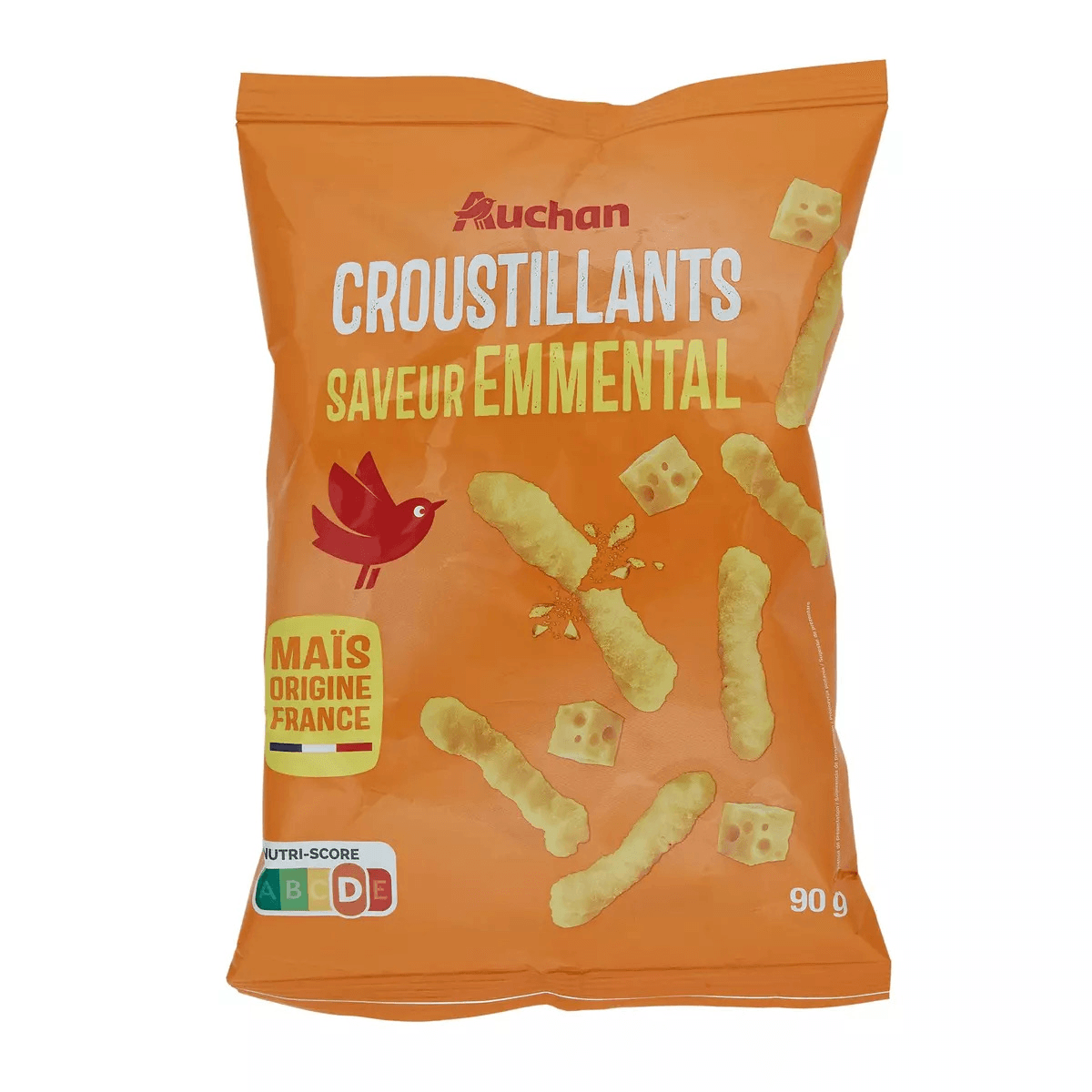 Auchan croustillants saveur emmental 90g