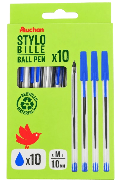 AUC LOT 10 STYLO A BILLE BLEUE S26-107-WRI-AUC79020