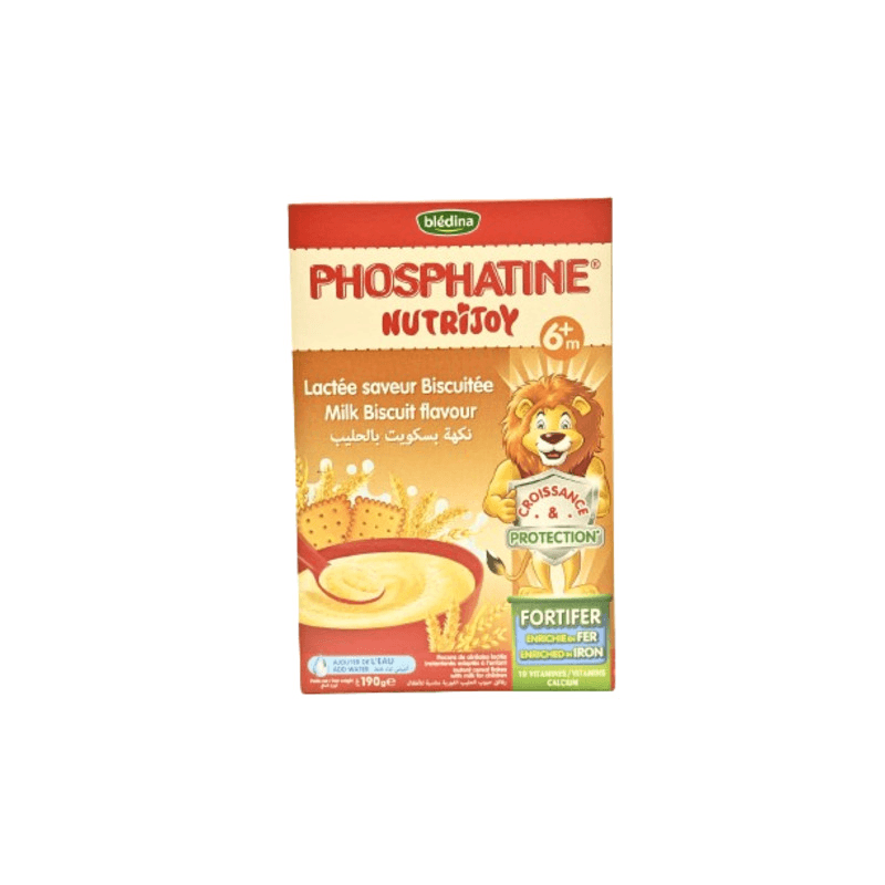 Phosphatine Nutrijoy flocons de céréales lactés instantanés saveur biscuitée 200