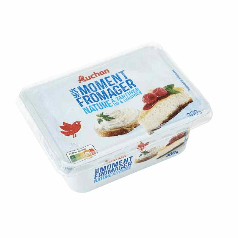AUCHAN FROMAGE TARTINER NATURE 300G