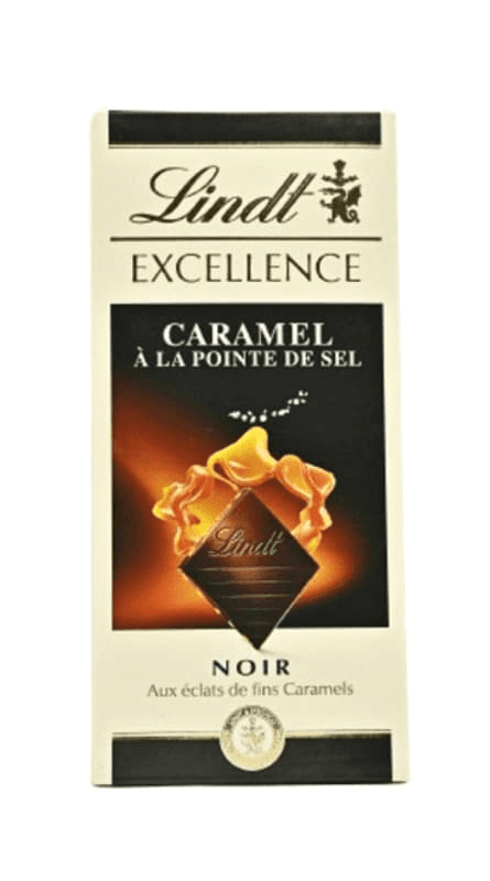 Lindt excellence Noir caramel a la pointe de sel  100g