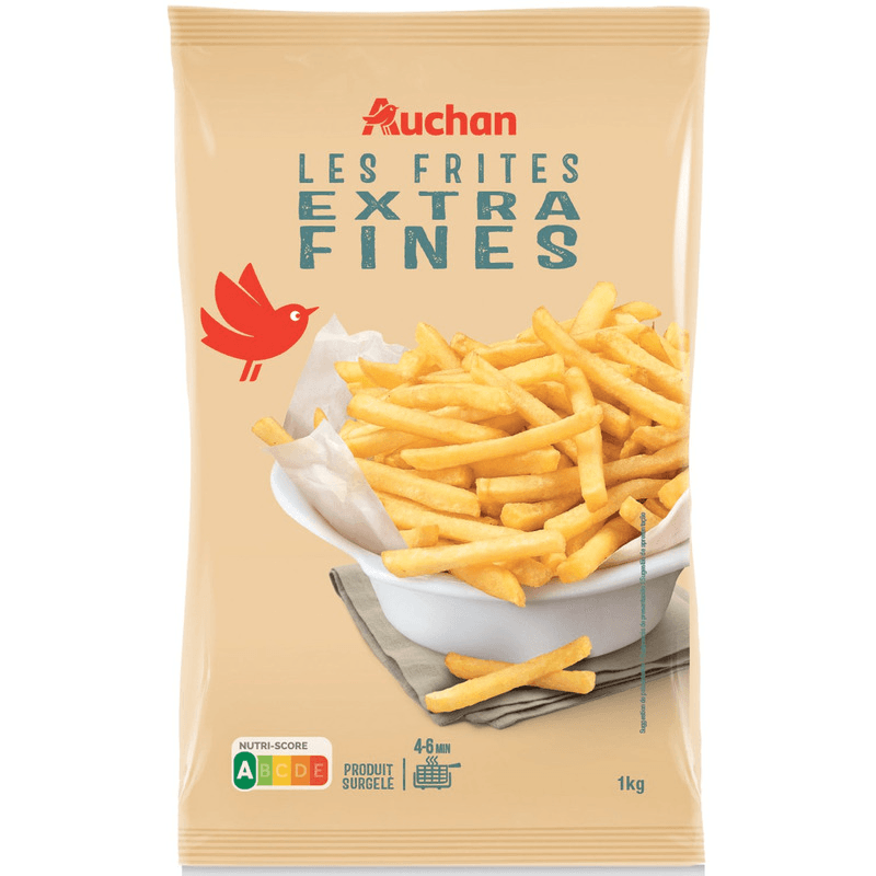 AUCHAN Frites allumettes extra fines 1kg