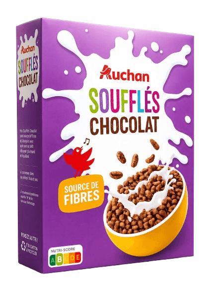 AUCHAN CocoCrack Céréales soufflées au chocolat 375g