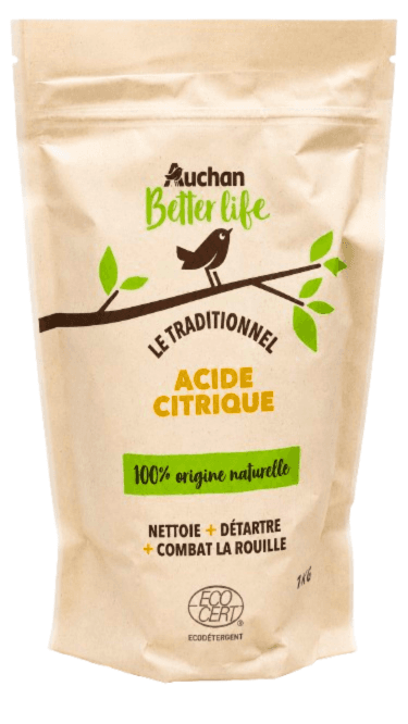 AUCHAN LIFE ECODE ACIDE CITRIQ UE 500G	