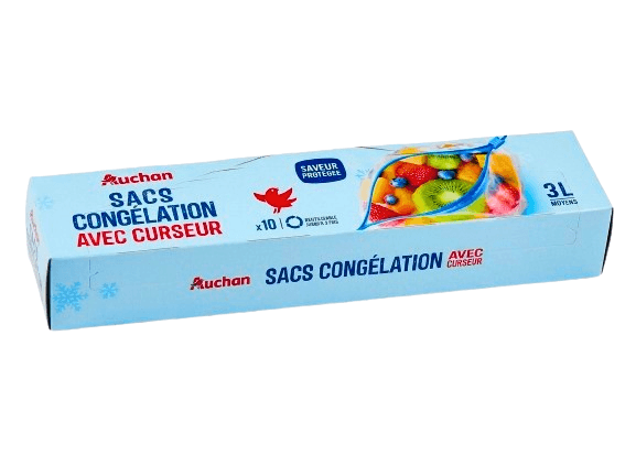 SACS CONGEL FERMETUR ZIP 3LX10 AUCHAN	
