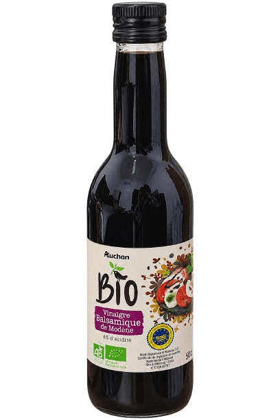 Auchan Bio Vinaigre balsamique de Modène 6% d'acidité 50cl