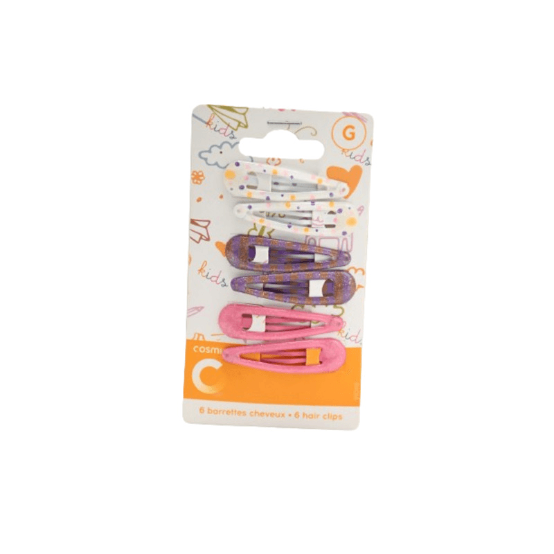 Cosmia kids barrettes cheveux x6