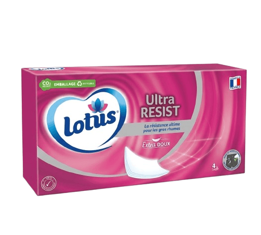 MOUCHOIR BTE BLANC LOTUS 72