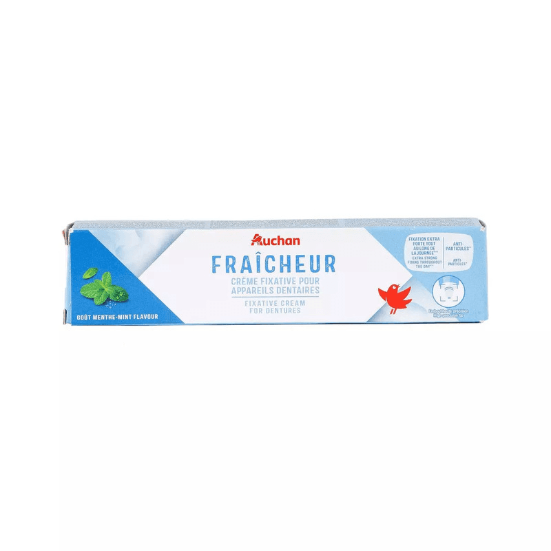 AUCHAN Crème fixative pour appareils dentaires 40g