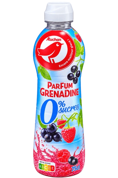 AUCHAN GRENADINE ZERO PET 75CL\t