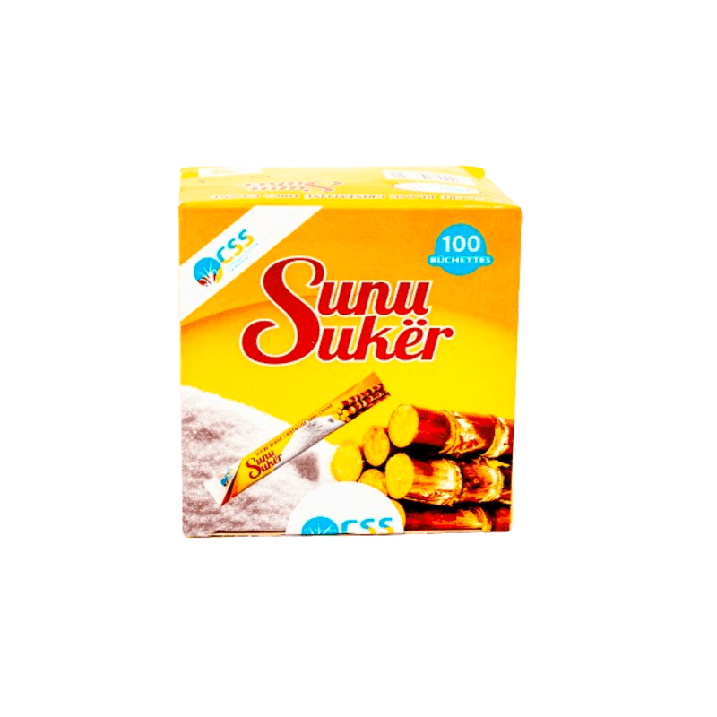 CSS Sunu Sukër sucre blanc cristallisé pur canne x100 bûchettes