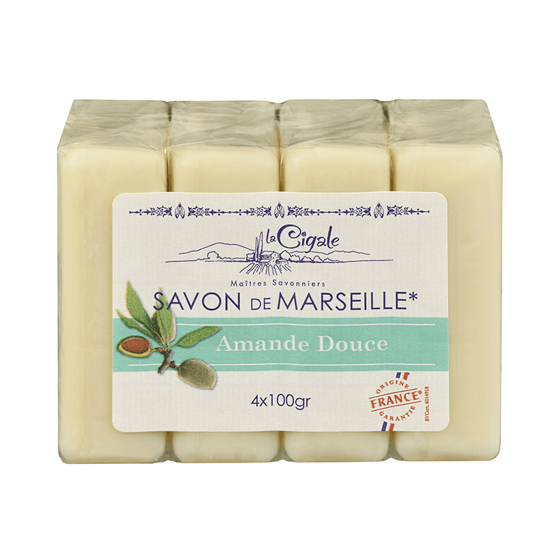 La Cigale savon d'amande douce 4 x 200G