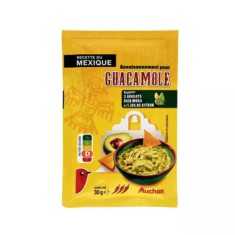 AUCHAN ASSAISONNEMENT DOUX POUR GUACAMOLE