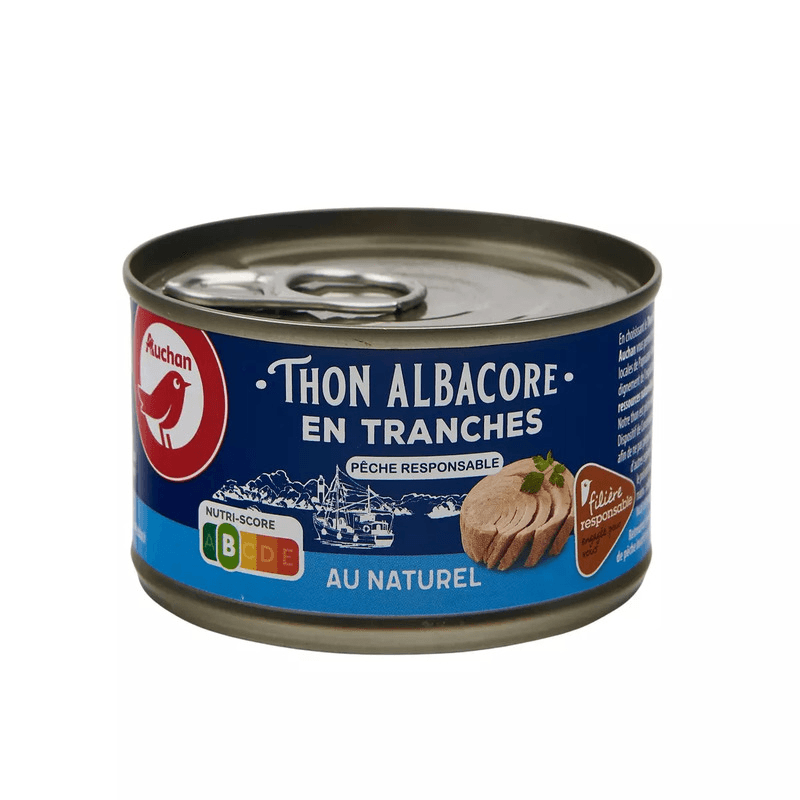 Auchan thon albacore au naturel  93 g