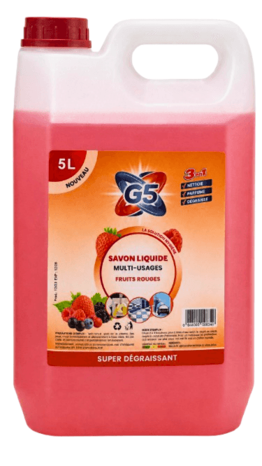 G5 SAVON LIQ. MU F ROUGE 5L	