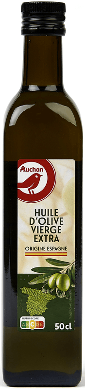 Auchan huile d'olive vierge extra puissante 50 cl