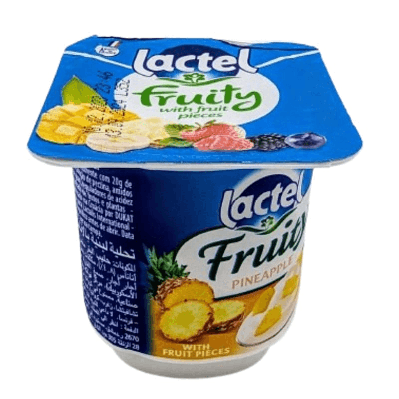 Lactel fruity Ananas 125g