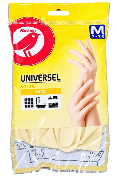 AUC GANT MENAGE LATEX T-M X1 TAILLE M X1	