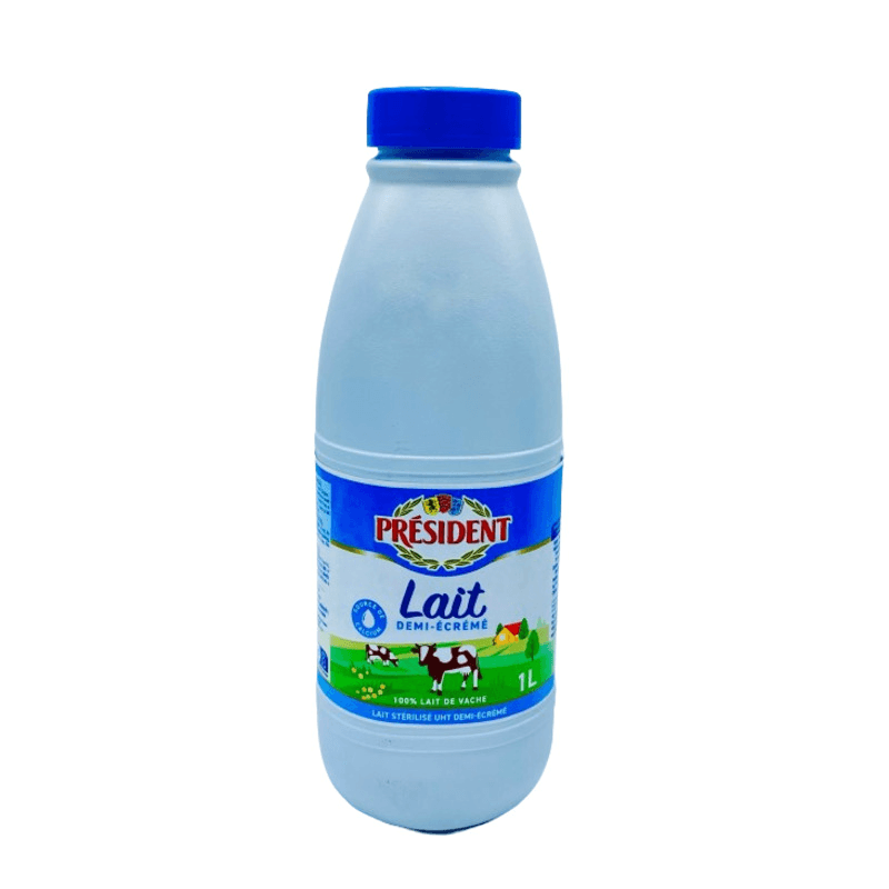 Président lait 1/2 écrémé UHT 1L