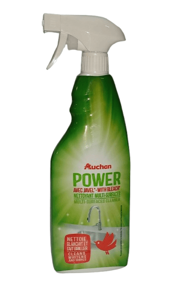 AUCHAN Spray nettoyant avec javel 750ml
