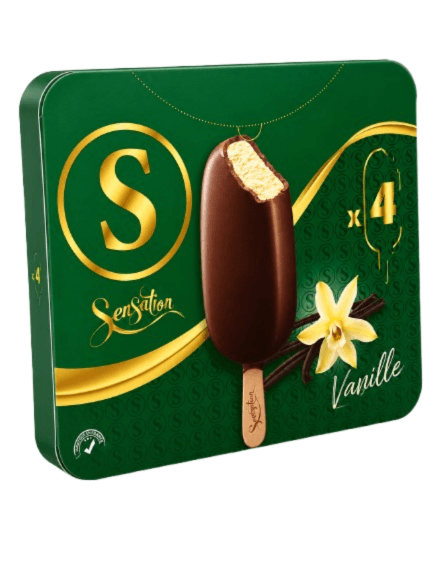 GLACE VANIL SENSATION BAT X4