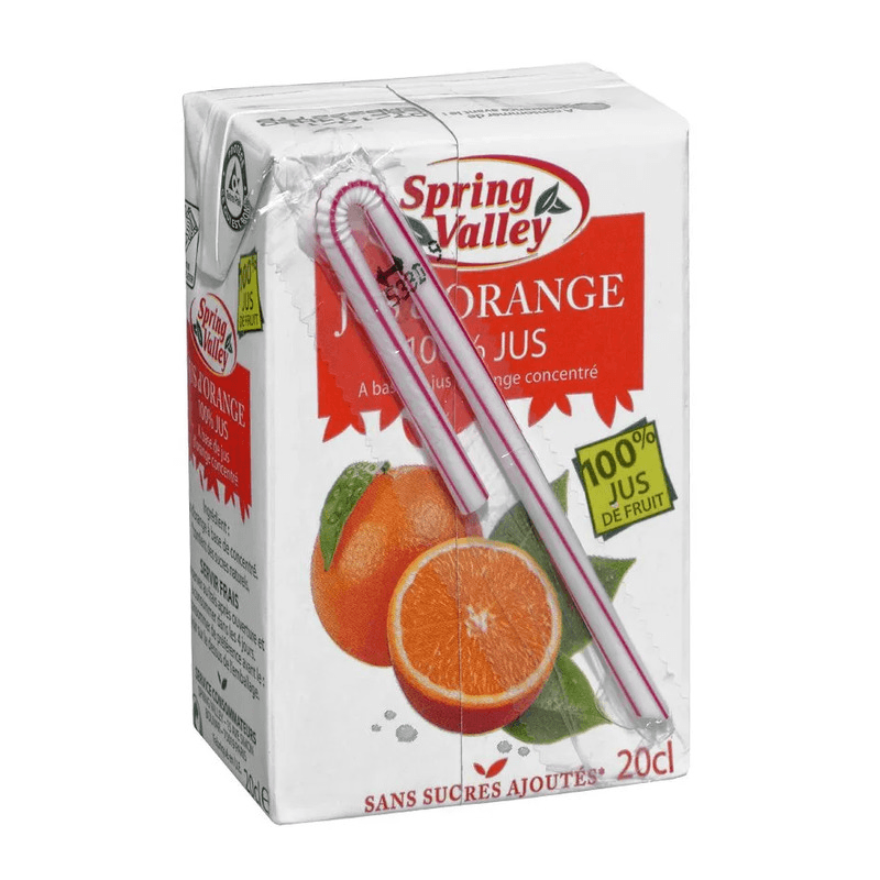 Spring valley Jus d'orange 100% Jus - 20 cl