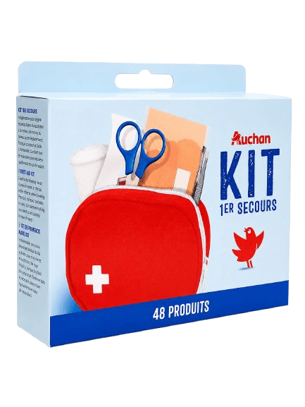 Auchan Kit premier secours avec 54 produits