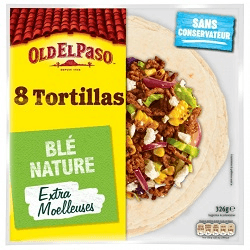 Old El Paso 8 tortillas de blé nature 326 g