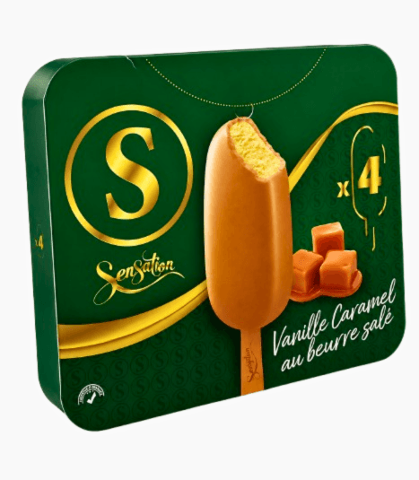 GLACE CARAM SENSATION BAT X4