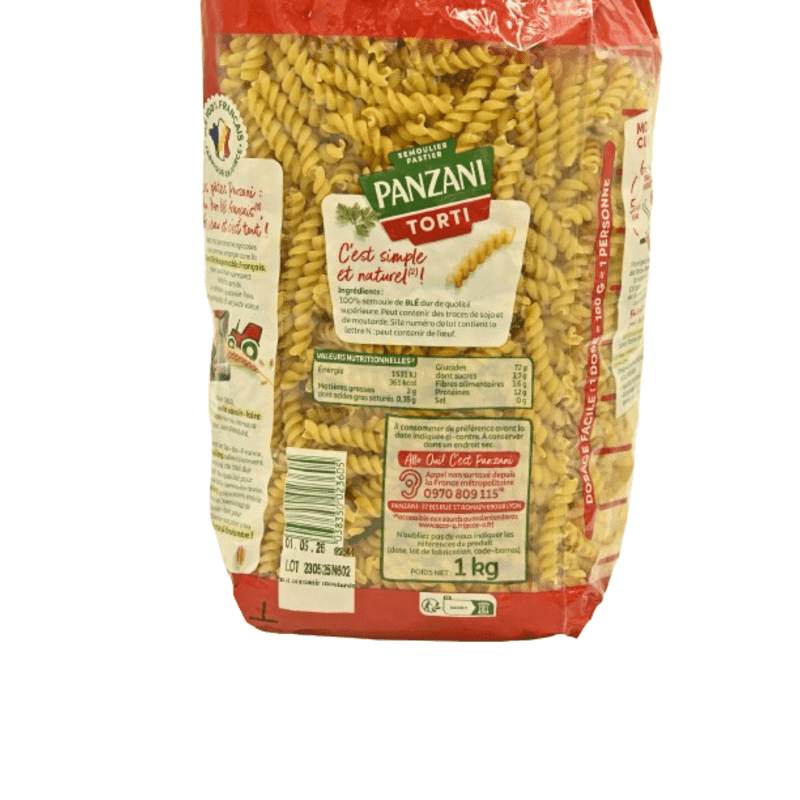 Pâtes torti PANZANI 1 kg