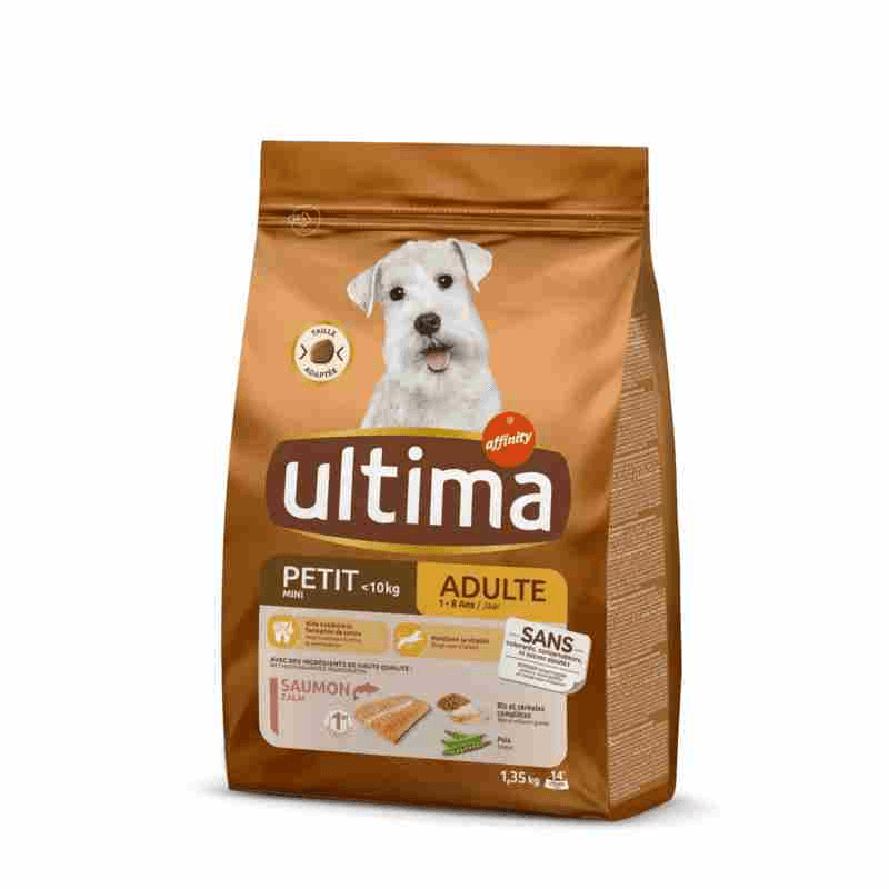ULTIMANATURE Croquettes pour chien adultes au saumon 1,35KG