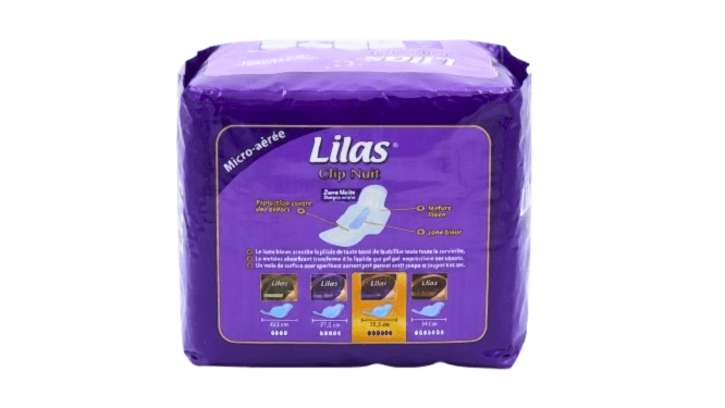 SERV HYG AERE NUIT LILAS X8