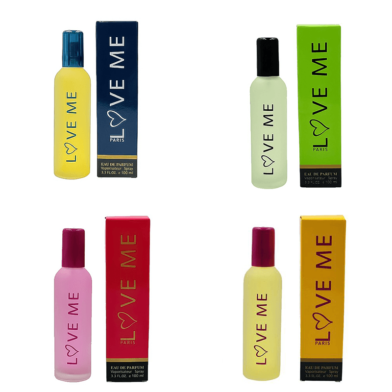 Love Me violé bleu jaune vert eau de toilette 100ml