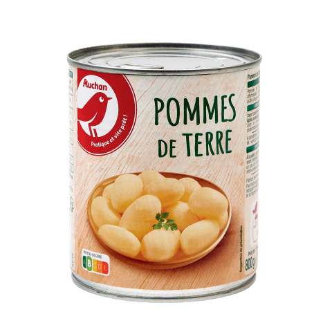 Auchan pommes de terre boîte de 530 g