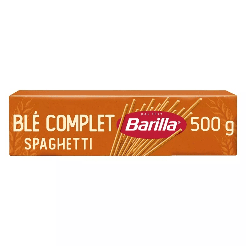 BARILLA Pâtes spaghetti n°5 au ble complet 500G