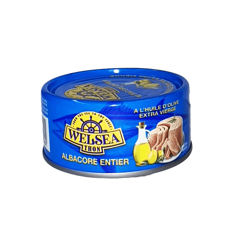 Welsea thon entier albacore à l'huile d'olive vierge extra 160 g