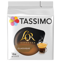 TASSIMO Dosettes de café L'Or Espresso classique 16 dosettes 104g