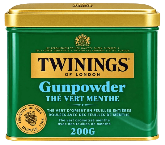 TWININGS Gunpowder, thé vert la menthe en vrac 200g