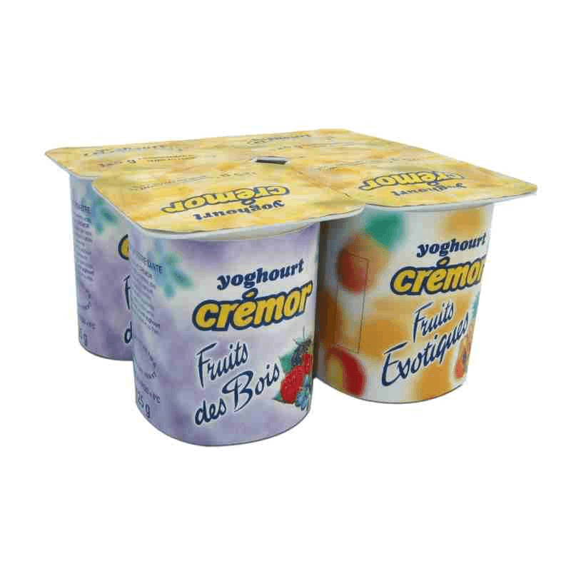 Crémor yaourt fruits des bois & fruits exotiques pot de 125g