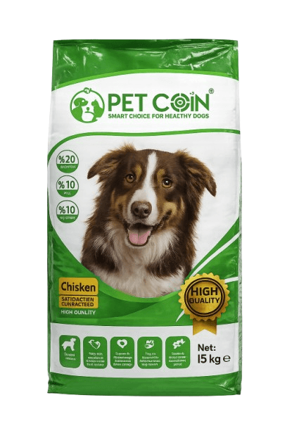 CROQUETTE CHIENPOULET PETCOIN15KG