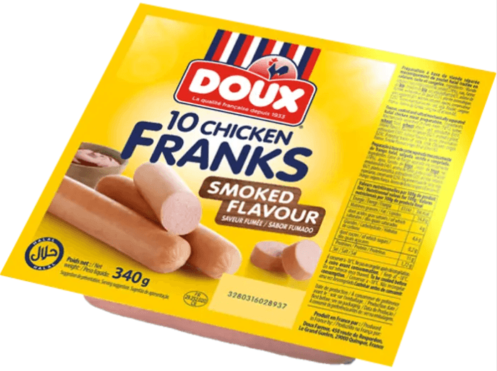 SAUCISSES FUMEES DOUX 340G