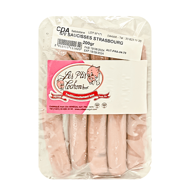 Les P'tits Cochons Saucisse Starbourg 100G