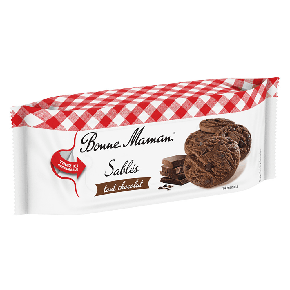 Biscuits sablés tout chocolat BONNE MAMAN 150G